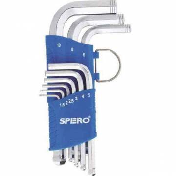 Spero 9pc Twistop Ball Head Hex Key Set 2001-709SB (mm)