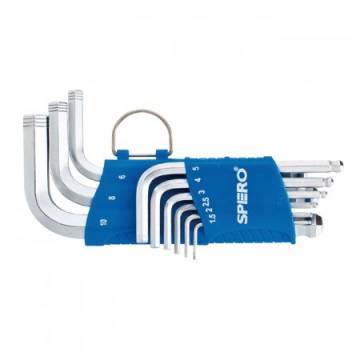 Spero 9pc Twistop Ball Head Hex Key Set 2001-809SB (Inches)