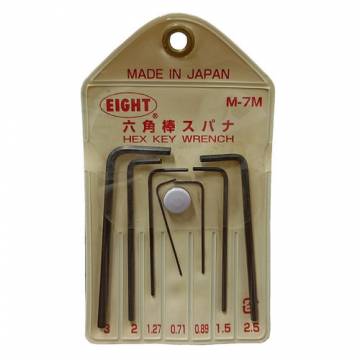 Eight 7pcs Hex Key Wrench M-7M