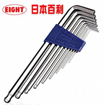 Eight Excellent Taper Head Hex Key Wrench TLS- (9pcs)