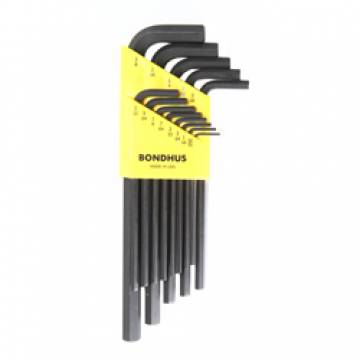 BONDHUS Hex Key L-Wrench Set (Long Arm) - USA