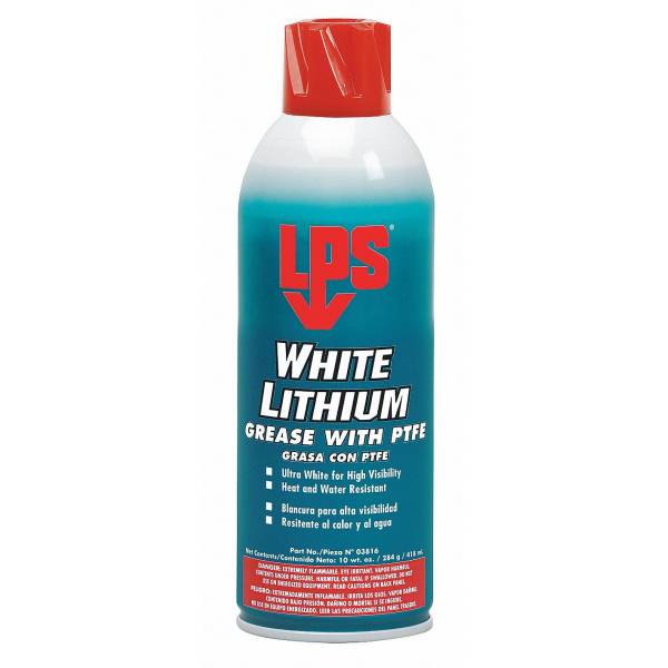 LPS White Lithium Grease w/PTFE 10oz