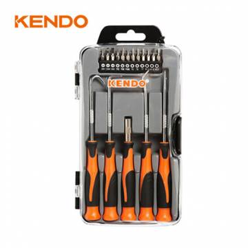 Kendo 17Pcs Precision Screwdriver W/Pick & Hook Set 20539