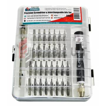 Emark Precision Screwdriver & Interchangeable Bits Set T66156