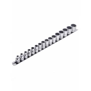 Genius Tools 16 Piece 3/8" Dr. Metric Hand Socket Set (12-Point) - TW-316M