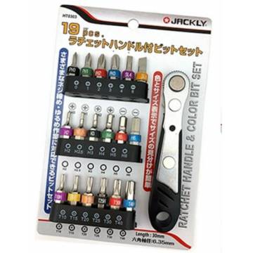 Jackly 19pcs Bit & Ratchet Set HT0303