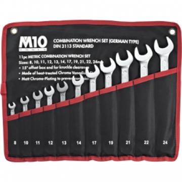 M10 21Pcs Combination Wrench Set 21GTS