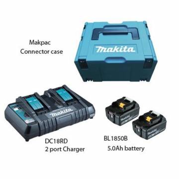 Makita 18V 2x5.0AhH Battery Kit (2-Port Chrg) MKP3PT182