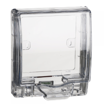 Schneider Full-Time Weatherproof Single Gang Socket Cover E223R_TR