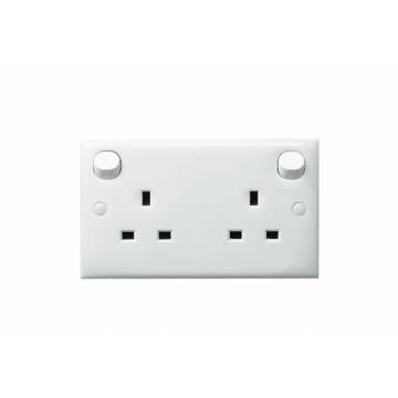 Clipsal 2 Gang Switch Socket 13A-E25R