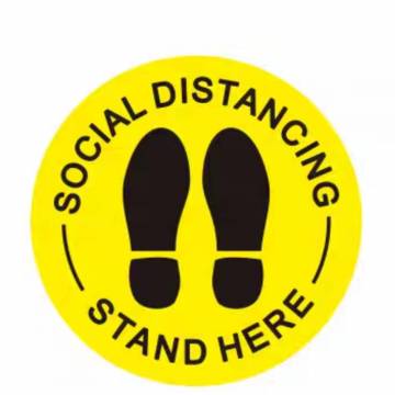 Social Distancing Foot Step Sticker (10")