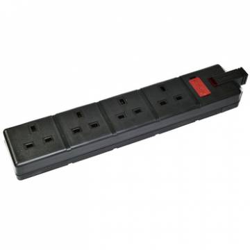 Permaplug 13A 4 Gang Socket (Rubber)