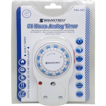 Soundtech 24Hrs Analog Timer TSA-D07 (15A)