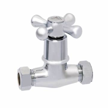 Showy Cross 15mm x 15mm C/C Stop Cock 1362-200