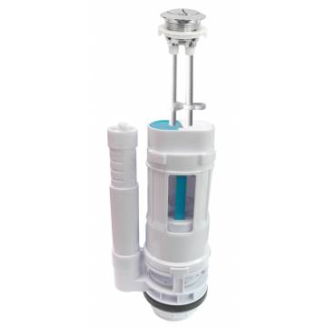 Showy Dual Cistern Flush Valve c/w 52mm Outlet - 2955-200