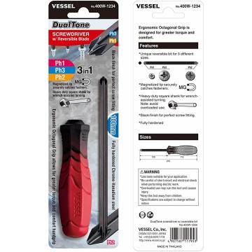 Vessel DualTone 3in1 Screwdriver 400W-1234